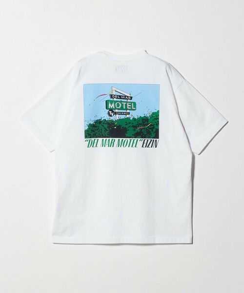 BEAUTY&YOUTH UNITED ARROWS / ビューティー&ユース ユナイテッドアローズ カットソー | 【別注】＜EIZIN SUZUKI＞DEL MAR MOTEL プリント Tシャツ（WHITE）