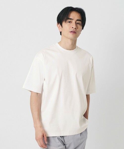 BEAUTY&YOUTH UNITED ARROWS / ビューティー&ユース ユナイテッドアローズ カットソー | クール デオドラント クルーネック Tシャツ 接触冷感 抗菌防臭（WHITE）