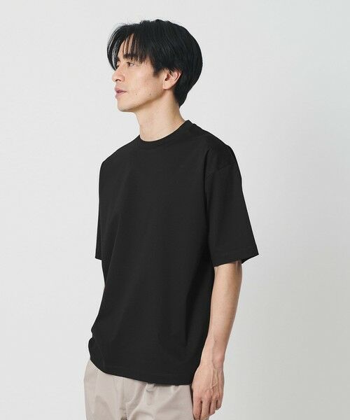 BEAUTY&YOUTH UNITED ARROWS / ビューティー&ユース ユナイテッドアローズ カットソー | クール デオドラント クルーネック Tシャツ 接触冷感 抗菌防臭（BLACK）