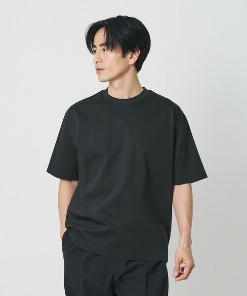 BEAUTY&YOUTH UNITED ARROWS / ビューティー&ユース ユナイテッドアローズ カットソー | クール デオドラント クルーネック Tシャツ 接触冷感 抗菌防臭（NAVY）