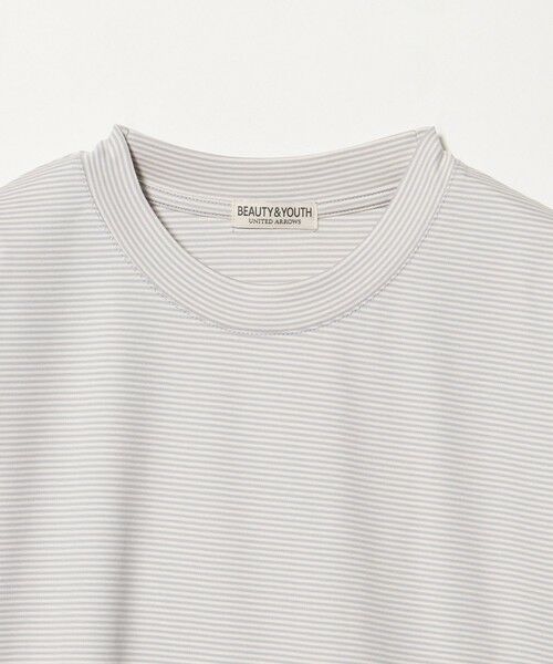 BEAUTY&YOUTH UNITED ARROWS / ビューティー&ユース ユナイテッドアローズ カットソー | クール デオドラント クルーネック ボーダー Tシャツ 接触冷感 抗菌防臭 | 詳細3