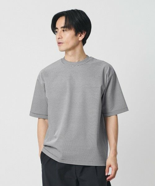 BEAUTY&YOUTH UNITED ARROWS / ビューティー&ユース ユナイテッドアローズ カットソー | クール デオドラント クルーネック ボーダー Tシャツ 接触冷感 抗菌防臭 | 詳細4