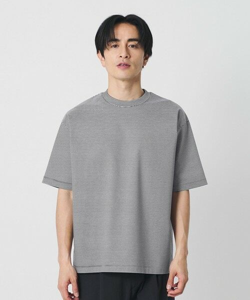 BEAUTY&YOUTH UNITED ARROWS / ビューティー&ユース ユナイテッドアローズ カットソー | クール デオドラント クルーネック ボーダー Tシャツ 接触冷感 抗菌防臭 | 詳細5
