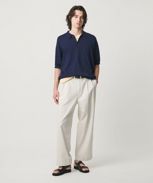 BEAUTY&YOUTH UNITED ARROWS / ビューティー&ユース ユナイテッドアローズ ニット・セーター | HI-LINE グロッシー ギザ 3B ニット ポロシャツ ウォッシャブル | 詳細6