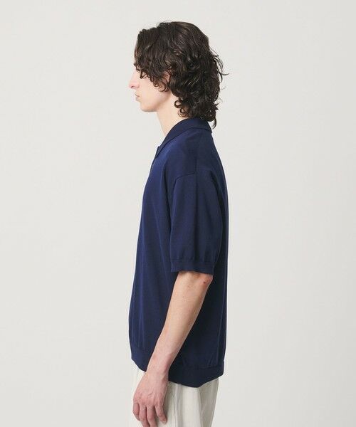 BEAUTY&YOUTH UNITED ARROWS / ビューティー&ユース ユナイテッドアローズ ニット・セーター | HI-LINE グロッシー ギザ 3B ニット ポロシャツ ウォッシャブル | 詳細8