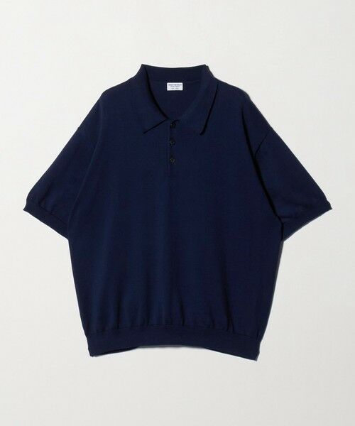 BEAUTY&YOUTH UNITED ARROWS / ビューティー&ユース ユナイテッドアローズ ニット・セーター | HI-LINE グロッシー ギザ 3B ニット ポロシャツ ウォッシャブル | 詳細10