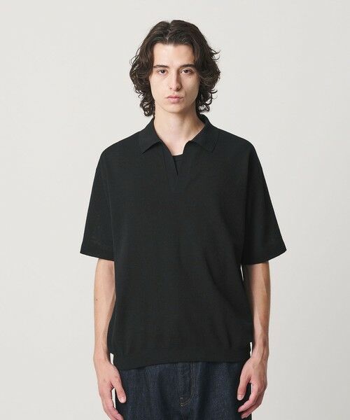 BEAUTY&YOUTH UNITED ARROWS / ビューティー&ユース ユナイテッドアローズ ニット・セーター | KNITEE リネンブレンド メリノ スキッパー ニット Tシャツ ウォッシャブル | 詳細4