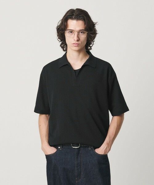 BEAUTY&YOUTH UNITED ARROWS / ビューティー&ユース ユナイテッドアローズ ニット・セーター | KNITEE リネンブレンド メリノ スキッパー ニット Tシャツ ウォッシャブル | 詳細2