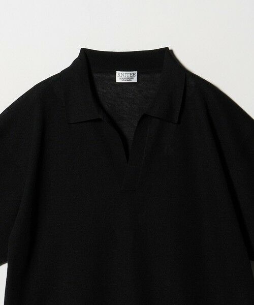 BEAUTY&YOUTH UNITED ARROWS / ビューティー&ユース ユナイテッドアローズ ニット・セーター | KNITEE リネンブレンド ミラノ スキッパー ニット Tシャツ ウォッシャブル | 詳細9