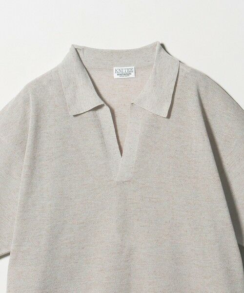 BEAUTY&YOUTH UNITED ARROWS / ビューティー&ユース ユナイテッドアローズ ニット・セーター | KNITEE リネンブレンド ミラノ スキッパー ニット Tシャツ ウォッシャブル | 詳細16