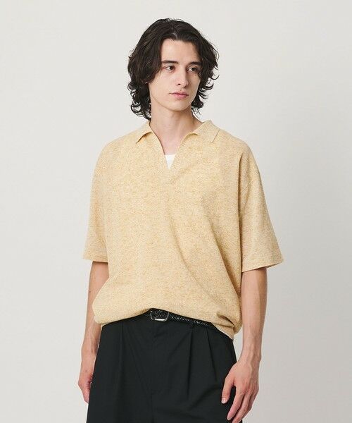 BEAUTY&YOUTH UNITED ARROWS / ビューティー&ユース ユナイテッドアローズ ニット・セーター | KNITEE リネンブレンド メリノ スキッパー ニット Tシャツ ウォッシャブル | 詳細17