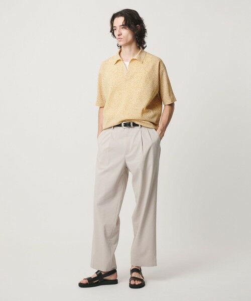 BEAUTY&YOUTH UNITED ARROWS / ビューティー&ユース ユナイテッドアローズ ニット・セーター | KNITEE リネンブレンド メリノ スキッパー ニット Tシャツ ウォッシャブル | 詳細18