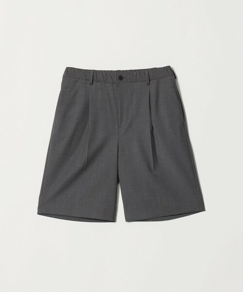 BEAUTY&YOUTH UNITED ARROWS / ビューティー&ユース ユナイテッドアローズ ショート・ハーフ・半端丈パンツ | ウーステッド リラックス イージー ショーツ ウォッシャブル（DK.GRAY）