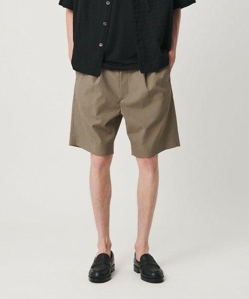 BEAUTY&YOUTH UNITED ARROWS / ビューティー&ユース ユナイテッドアローズ ショート・ハーフ・半端丈パンツ | KOMATSU PACK トロピカル 1プリーツ ショーツ ストレッチ 吸水速乾 UVカット セットアップ対応（BEIGE）