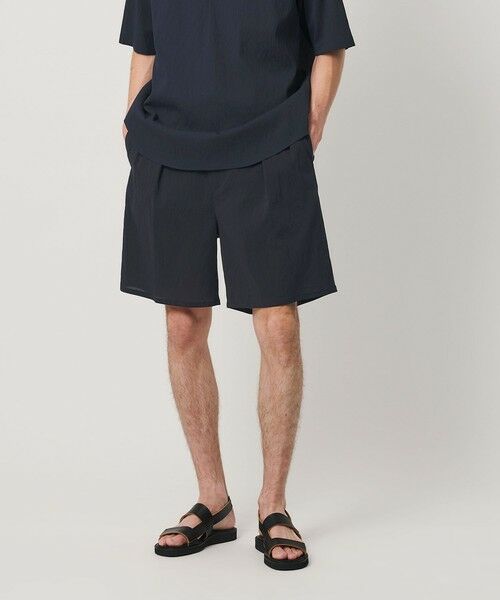 BEAUTY&YOUTH UNITED ARROWS / ビューティー&ユース ユナイテッドアローズ ショート・ハーフ・半端丈パンツ | ヨウリュウ リラックス ショーツ 吸水速乾 通気性（NAVY）