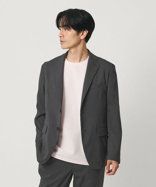 BEAUTY&YOUTH UNITED ARROWS / ビューティー&ユース ユナイテッドアローズ テーラードジャケット | 東レ/TORAY COOL-TEX ジャケット ウォッシャブル 接触冷感 吸水速乾 ストレッチ セットアップ対応可能（DK.GRAY）