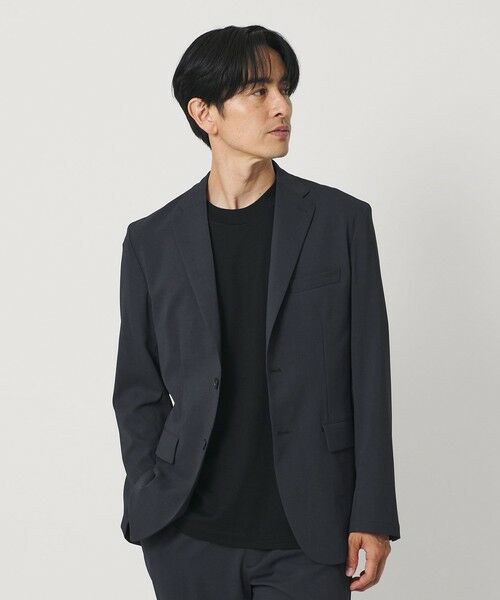 BEAUTY&YOUTH UNITED ARROWS / ビューティー&ユース ユナイテッドアローズ テーラードジャケット | 東レ/TORAY COOL-TEX ジャケット ウォッシャブル 接触冷感 吸水速乾 ストレッチ セットアップ対応可能（NAVY）