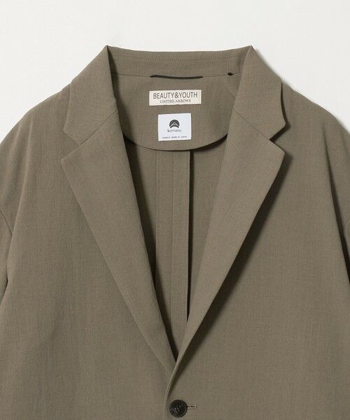 BEAUTY&YOUTH UNITED ARROWS / ビューティー&ユース ユナイテッドアローズ テーラードジャケット | KOMATSU ドビー リラックス ジャケット ストレッチ 吸水速乾 セットアップ対応 | 詳細5