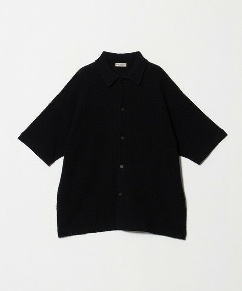 BEAUTY&YOUTH UNITED ARROWS / ビューティー&ユース ユナイテッドアローズ カーディガン・ボレロ | ブークレ ツイードライク ニット シャツ ウォッシャブル（BLACK）