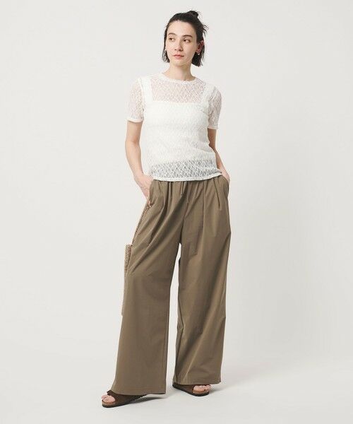 BEAUTY&YOUTH UNITED ARROWS / ビューティー&ユース ユナイテッドアローズ その他パンツ | 360°MASTER ICE ワイド イージーパンツ UVカット 接触冷感 防シワ はっ水 ウォッシャブル | 詳細7