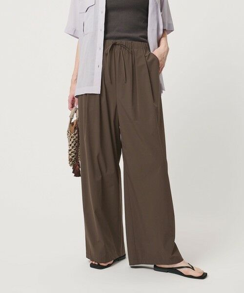 BEAUTY&YOUTH UNITED ARROWS / ビューティー&ユース ユナイテッドアローズ その他パンツ | 360°MASTER ICE ワイド イージーパンツ UVカット 接触冷感 防シワ はっ水 ウォッシャブル（DK.BROWN）