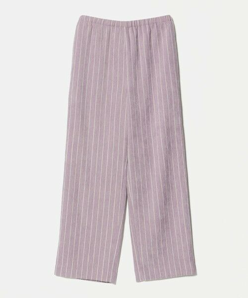 BEAUTY&YOUTH UNITED ARROWS / ビューティー&ユース ユナイテッドアローズ その他パンツ | ポリエステルブレンド ストライプ イージーパンツ（LILAC）