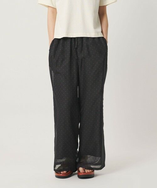 BEAUTY&YOUTH UNITED ARROWS / ビューティー&ユース ユナイテッドアローズ その他パンツ | 【別注】＜She is-.＞ドット シアー ワイドパンツ | 詳細8