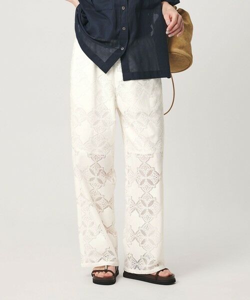 BEAUTY&YOUTH UNITED ARROWS / ビューティー&ユース ユナイテッドアローズ その他パンツ | 【WEB限定 Wardrobe DAILY MINIMAL】レース イージーパンツ ウォッシャブル | 詳細1