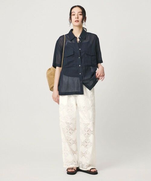 BEAUTY&YOUTH UNITED ARROWS / ビューティー&ユース ユナイテッドアローズ その他パンツ | 【WEB限定 Wardrobe DAILY MINIMAL】レース イージーパンツ ウォッシャブル | 詳細2