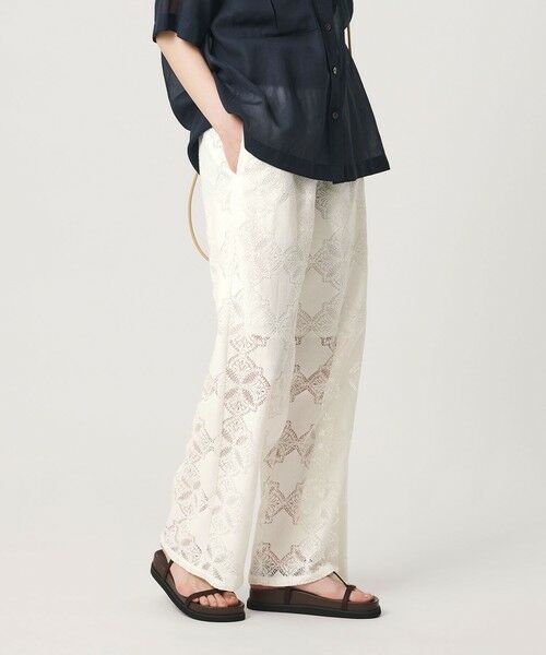 BEAUTY&YOUTH UNITED ARROWS / ビューティー&ユース ユナイテッドアローズ その他パンツ | 【WEB限定 Wardrobe DAILY MINIMAL】レース イージーパンツ ウォッシャブル（OFF WHITE）