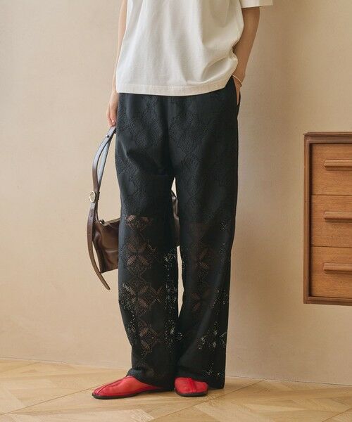 BEAUTY&YOUTH UNITED ARROWS / ビューティー&ユース ユナイテッドアローズ その他パンツ | 【WEB限定 Wardrobe DAILY MINIMAL】レース イージーパンツ ウォッシャブル | 詳細6