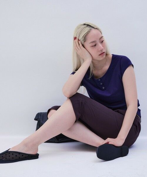 BEAUTY&YOUTH UNITED ARROWS / ビューティー&ユース ユナイテッドアローズ その他パンツ | ポリエステルブレンド フレア カプリパンツ | 詳細6