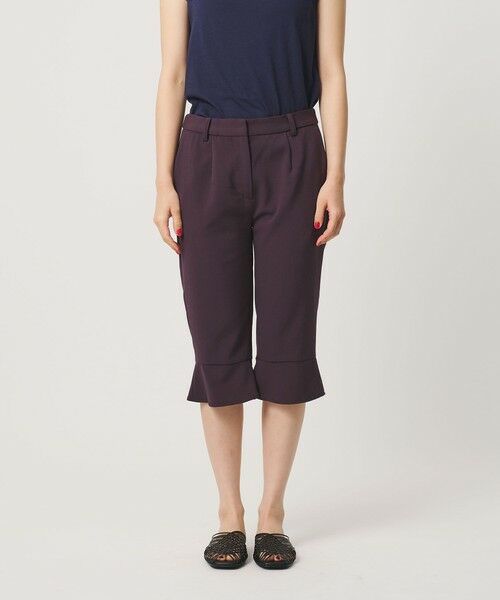 BEAUTY&YOUTH UNITED ARROWS / ビューティー&ユース ユナイテッドアローズ その他パンツ | ポリエステルブレンド フレア カプリパンツ | 詳細8