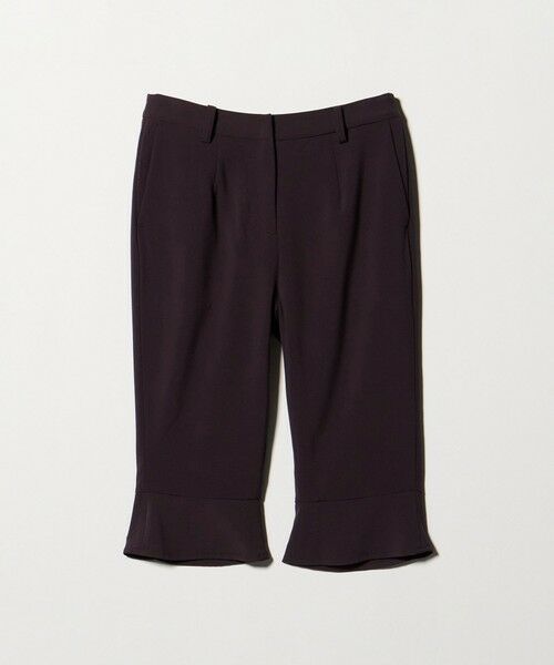 BEAUTY&YOUTH UNITED ARROWS / ビューティー&ユース ユナイテッドアローズ その他パンツ | ポリエステルブレンド フレア カプリパンツ（WINE）