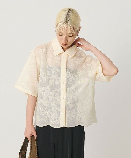 BEAUTY&YOUTH UNITED ARROWS / ビューティー&ユース ユナイテッドアローズ シャツ・ブラウス | セルロースポリエステル クロスステッチ シャツ ウォッシャブル | 詳細1