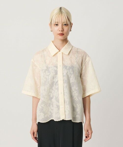 BEAUTY&YOUTH UNITED ARROWS / ビューティー&ユース ユナイテッドアローズ シャツ・ブラウス | セルロースポリエステル クロスステッチ シャツ ウォッシャブル | 詳細4