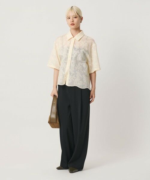BEAUTY&YOUTH UNITED ARROWS / ビューティー&ユース ユナイテッドアローズ シャツ・ブラウス | セルロースポリエステル クロスステッチ シャツ ウォッシャブル | 詳細3