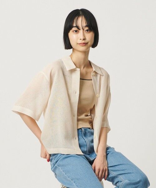BEAUTY&YOUTH UNITED ARROWS / ビューティー&ユース ユナイテッドアローズ シャツ・ブラウス | ポリエステル メッシュ ショートスリーブシャツ | 詳細1