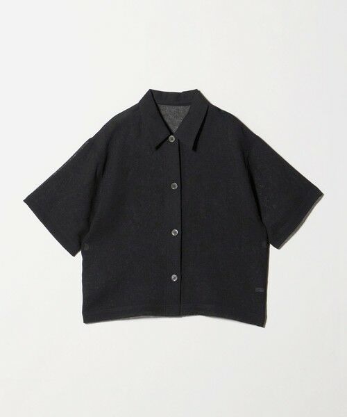BEAUTY&YOUTH UNITED ARROWS / ビューティー&ユース ユナイテッドアローズ シャツ・ブラウス | ポリエステル メッシュ ショートスリーブシャツ（BLACK）