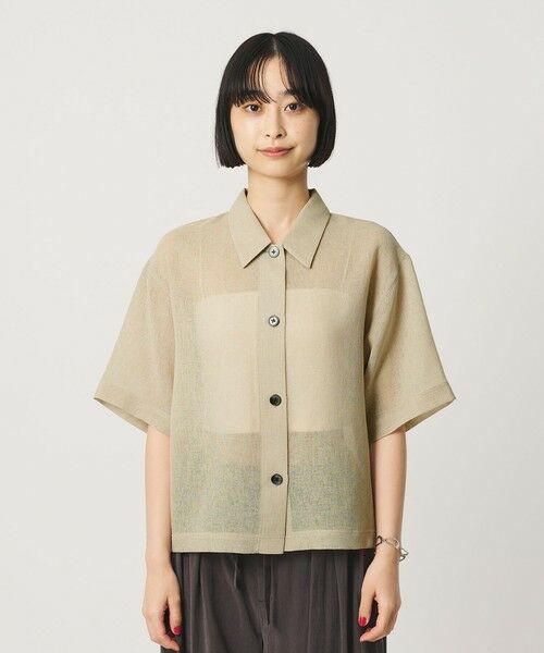 BEAUTY&YOUTH UNITED ARROWS / ビューティー&ユース ユナイテッドアローズ シャツ・ブラウス | ポリエステル メッシュ ショートスリーブシャツ | 詳細15