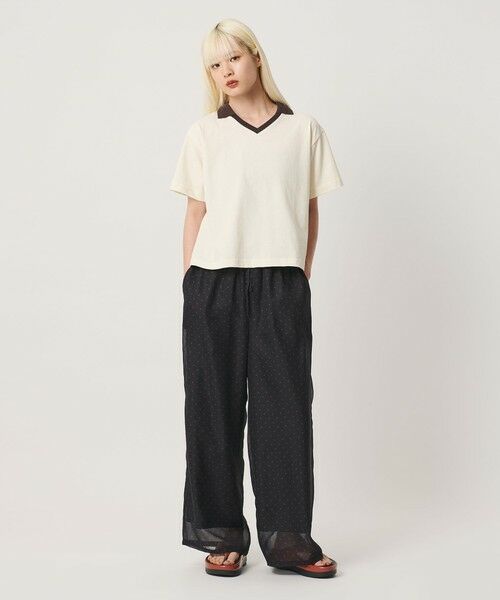 BEAUTY&YOUTH UNITED ARROWS / ビューティー&ユース ユナイテッドアローズ カットソー | コットン 2トーン Vネック プルオーバー | 詳細3