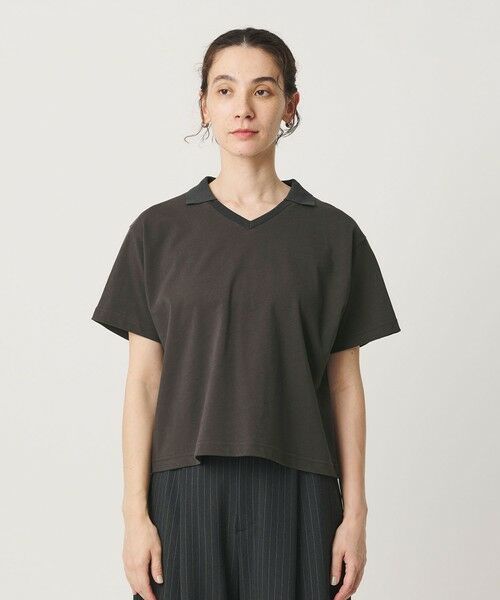BEAUTY&YOUTH UNITED ARROWS / ビューティー&ユース ユナイテッドアローズ カットソー | コットン 2トーン Vネック プルオーバー | 詳細10