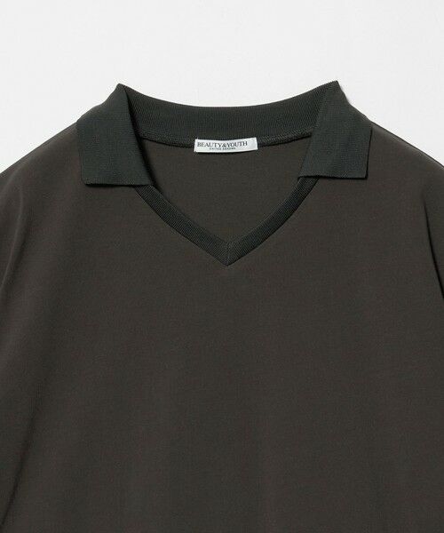 BEAUTY&YOUTH UNITED ARROWS / ビューティー&ユース ユナイテッドアローズ カットソー | コットン 2トーン Vネック プルオーバー | 詳細14