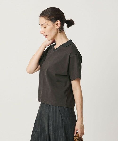 BEAUTY&YOUTH UNITED ARROWS / ビューティー&ユース ユナイテッドアローズ カットソー | コットン 2トーン Vネック プルオーバー | 詳細8
