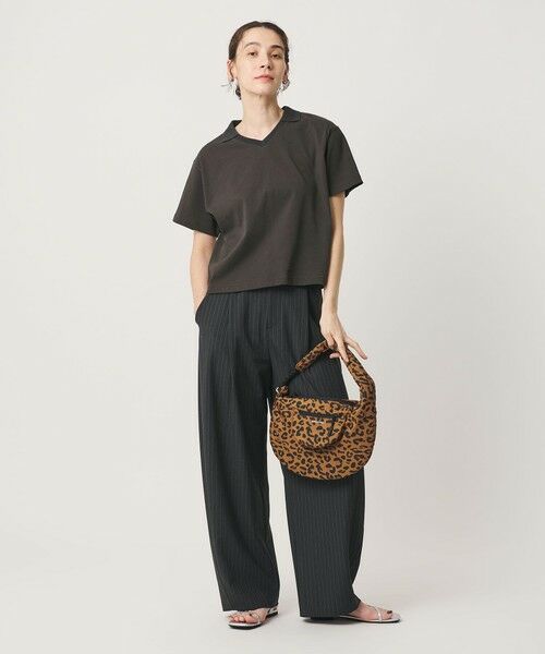 BEAUTY&YOUTH UNITED ARROWS / ビューティー&ユース ユナイテッドアローズ カットソー | コットン 2トーン Vネック プルオーバー | 詳細9
