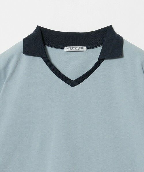 BEAUTY&YOUTH UNITED ARROWS / ビューティー&ユース ユナイテッドアローズ カットソー | コットン 2トーン Vネック プルオーバー | 詳細21