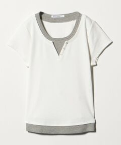 BEAUTY&YOUTH UNITED ARROWS / ビューティー&ユース ユナイテッドアローズ カットソー | ヘンリーネック レイヤード Tシャツ