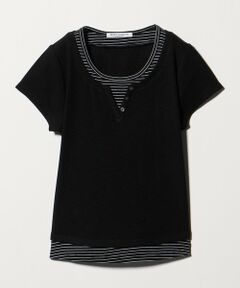 BEAUTY&YOUTH UNITED ARROWS / ビューティー&ユース ユナイテッドアローズ カットソー | ヘンリーネック レイヤード Tシャツ