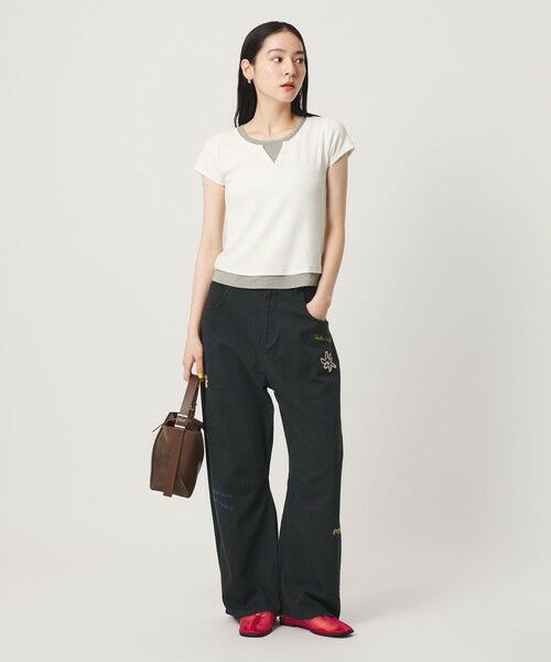 BEAUTY&YOUTH UNITED ARROWS / ビューティー&ユース ユナイテッドアローズ カットソー | ヘンリーネック レイヤード Tシャツ | 詳細2