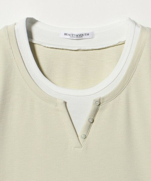 BEAUTY&YOUTH UNITED ARROWS / ビューティー&ユース ユナイテッドアローズ カットソー | ヘンリーネック レイヤード Tシャツ | 詳細6